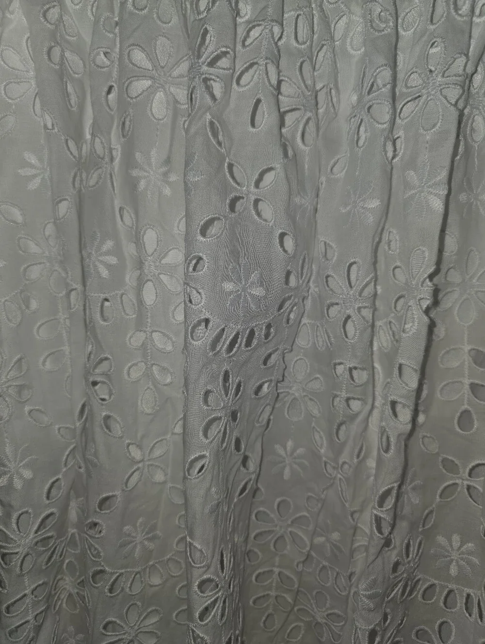 J Crew Eylet Full Lined White Lace Midi Skirt Size 14 - Picture 4 of 14